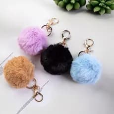 Chaveiro Pompom Cor Aleatória Super Macio 11cm