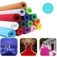 Passadeira Carpete 4,00 X 1,0 Até  18 X 1,00 Metros -vermelho cereja Casamentos Festas De 15 Anos E Decorações em Geral.