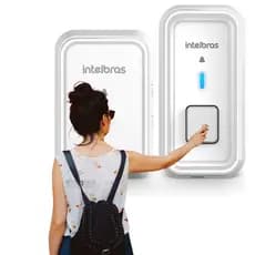 Campainha Intelbras Sem Fio Com Bateria Bivolt Branca Cib101