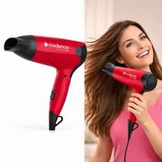 Secador De Cabelos Viagem Cadence Rouge Style Sec185 Bivolt Cor Vermelho/preto 127v/220v