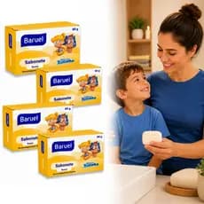 Kit Com 4 Sabonete Barra Baruel Turma Da Xuxinha 80g Sabonete para Crianças