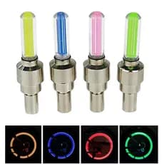 2 Peças Lâmpada LED De Válvula De Pneu De Bicicleta