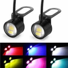 1 Par Luz LED Eagle Eye De Motocicleta DC 12V À Prova D'água 20mm C/Bracket LED23 LED24 Acessórios Para Motocicletas