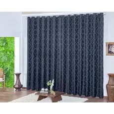 Cortina Jacquard Sala E Quarto 6.00 X 2.70mts Varão Simples 28mm