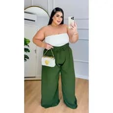 CROPPED FAIXA DUPLO FORRADO NA FRENTE REFORÇADO MUITO ELASTANO PLUS SIZE ÓTIMA SUSTENTABILIDADE