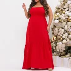 Vestido Longo Plus Size Veste do 46 ao 60: Estilo e Caimento Perfeito Para Todas as Ocasiões!