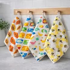 Pano de Prato Atoalhado Super Absorvente para Cozinha Estampado 35x55cm