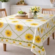 Toalha de Mesa Oxford Estampada Retangular 6 Lugares 195x145cm