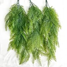 Kit Pendente Folhagem Verde Artificial Realista Planta Samambaia Decoração Festa Enfeite Flor