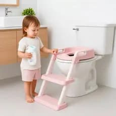 Escadinha Troninho Bebê Criança Confortável Vaso Sanitário Hora do Banheiro Assento Decoração Penico