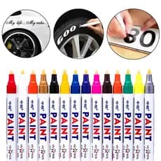 Caneta Paint Original Reparadora Pintura Automotiva Permanente Não Sai Na Água Tira Riscos Carro Moto Retoque de Placa