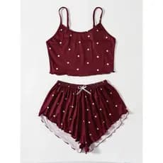 Kit 18 Baby Doll Estampado de Microfibra com Elastano Tecido Macio Conjunto Pijama Feminina