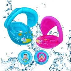 Boia Infantil Para Bebê Inflável Com Cobertura Menino Menina Piscina Praia