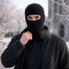 1 a 4 Balaclava Masculina Balaclava Feminina Toca Ninja Motoqueiro Térmica Inverno Forrado