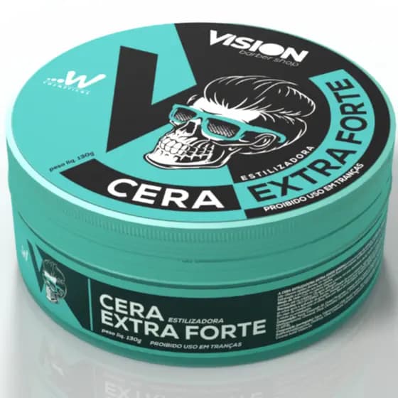 Cera Pomada Modeladora Vision Barber Shop 130g Barba Cabelo Bigode - Unidade