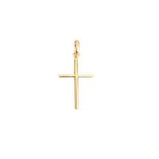 Pingente Cruz Fina Banhado A ouro 18k