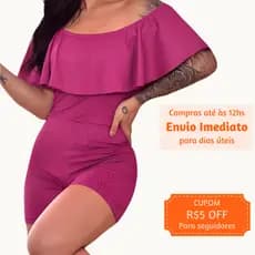 Macaquinho feminino ombro a ombro canelado Macaquinho tomara que caia ciganinha macacão moda gringa
