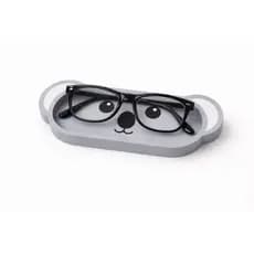 Porta Óculos Koala Cinza Organizador de Mesa Decorativo