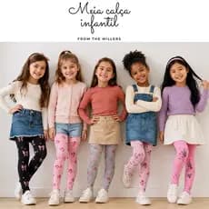 Kit 3 Meias Calça Infantil Menina Lã Inverno Grossa Escolar