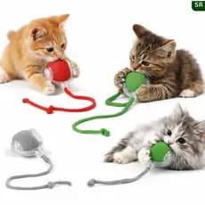 Bola de Rolamento Automático Inteligente Interativa Recarregável para Gatos