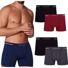 Cueca Boxer Selene POLIAMIDA Kit 3/6 Cuecas Sem Costura Alta Qualidade