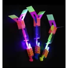 kit 48/96/144 Avatar Voador Estilingue Led Foguete Helicóptero Brinquedo Divertido