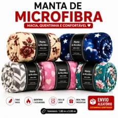 Manta Cobertor Microfibra 2.00x1.80 casal Estampada