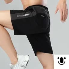 Short Masculino Verão Nylon Seda Fria Larga Casual Cinco Pontos Corrida Treino Secagem Rápida Shorts Esportes