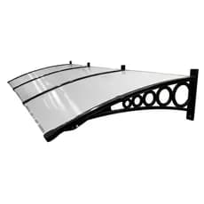 Toldo em Policarbonato 4,40x0,70m - ABS Cobertura p/ portas e janelas