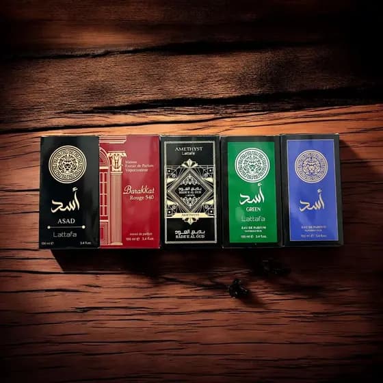 Kit 5 perfumes masculino árabe Lattifah 100ml cada