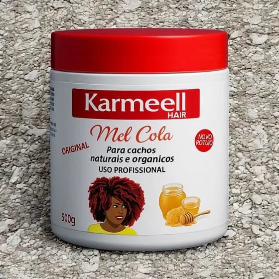 Karmeell Hair (Mel Cola) para cabelos cachos naturais e orgânicos 500g