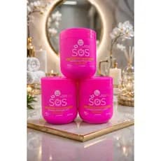 Kit 3 máscaras de reconstrução SOS anti emborrachamento 500g cada