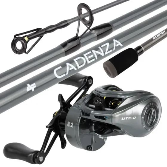 Conjunto Carretilha Lite Chassi Carbono Vara Albatroz 1,68mt