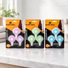 Gancho Adesivo Parede Flor 3pcs Black Bull