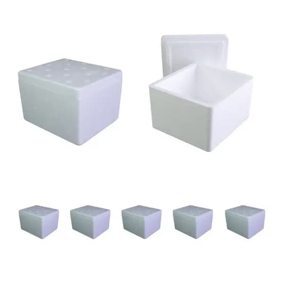 5un - Caixa de isopor EPS 250ml tamho PP - 11x9,5x7,5 cm .