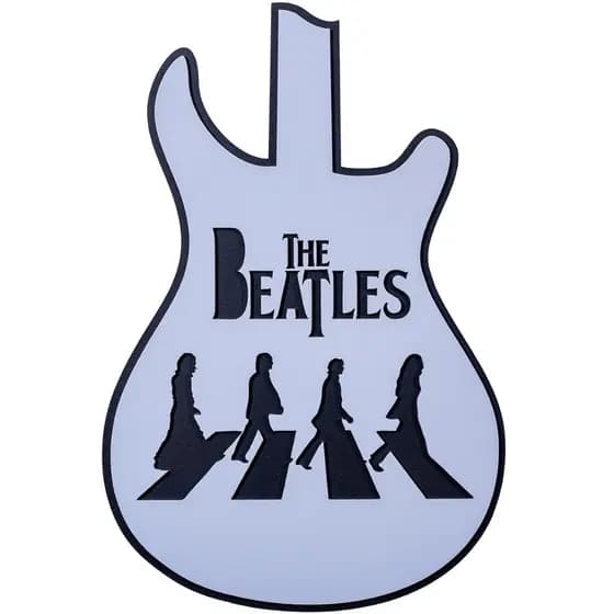 Quadro decorativo guitarra The Beatles