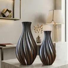 Conjunto 2 Vasos Minimalista Enfeite de Rack