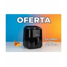 Fritadeira Eletrica Air Fryer Capacidade 34 Litros Potente 1200w Rapida Saudavel