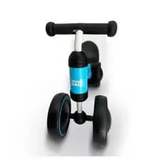 Bicicleta Infantil Sem Pedal 4 Rodas Azul Treinamento Estabilidade Conforto Segurança Desenvolvimento Motora
