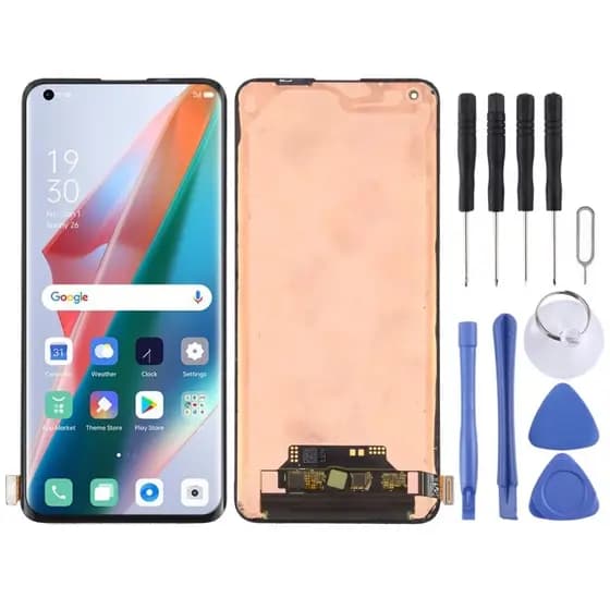 Peças Sobressalentes De Reparo Ltpo AMOLED Material Tela LCD E Conjunto Completo De Digitalizador Para OPPO Find X3/Pro