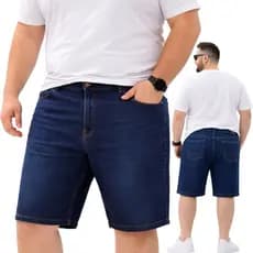 Bermuda Jeans Plus Size Masculina Bermuda Jeans Tamanho Grande 50/52/54