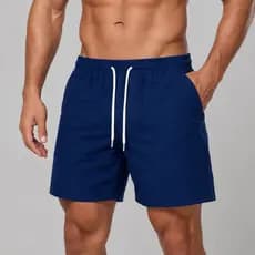 Short Bermuda Linho Masculino Casual Verão Cintura Elástica Confortável