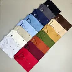 Gola Polo Camisa Casual Camiseta Gola Polo Masculina 100% Algodão Fio 30.1 Várias Cores