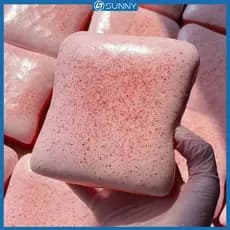 SunnyFit Pão Manteiga Torrada Rosa Brinquedo De Descompressão Espremer Brinquedos Moles Alívio Do Estresse Simulação Art