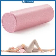 SunnyFit EPP Rolo De Espuma Rosa Yoga 30/45/60/90CM Massagem De Tecido Profundo Fitness Academia Exercício Músculo Relax