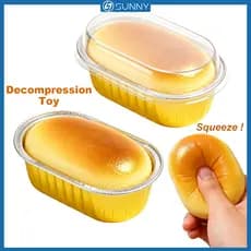 SunnyFit Pão Descompressão Brinquedo Squeeze Squishy Brinquedos Alívio Do Estresse Simulação Artificial