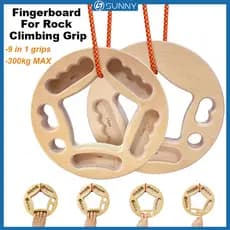 SunnyFit Hangboard Fingerboard Para Escalada Segurar Portátil Pull-Up Aperto Dedo Braço Fortalecimento Treinamento Placa