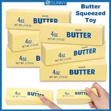 SunnyFit Manteiga Brinquedo De Descompressão Squeeze Squishy Toys Alívio Do Estresse Simulação Artificial Pão