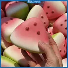 SunnyFit Descompressão Melancia Brinquedo Squeeze Squishy Brinquedos Pão Alívio Do Estresse Simulação Artificial