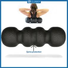Rolo De Espuma SunnyFit Ioga De Amendoim 45 Cm EPP Massagem Nas Costas E Pescoço De Alta Densidade Recuperação Muscular
